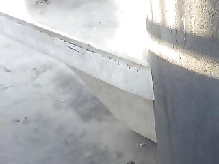 lovely ass waiting for th train