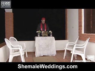 Just Married Hot Shemale Fucking Her Husband